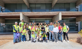 Students from the Polytechnic University of Valencia 3º de Caminos visit the Pacadar factory in Buñol